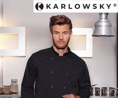 Karlowsky Chef's Jackets Basic med trykknapper