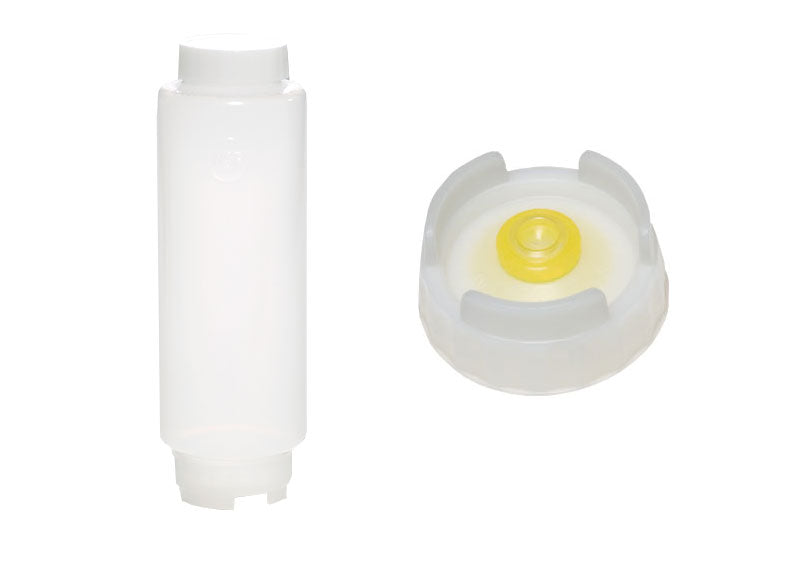 (12 stykker) Klemflaske med membran - hvit skrukork - 592 ml