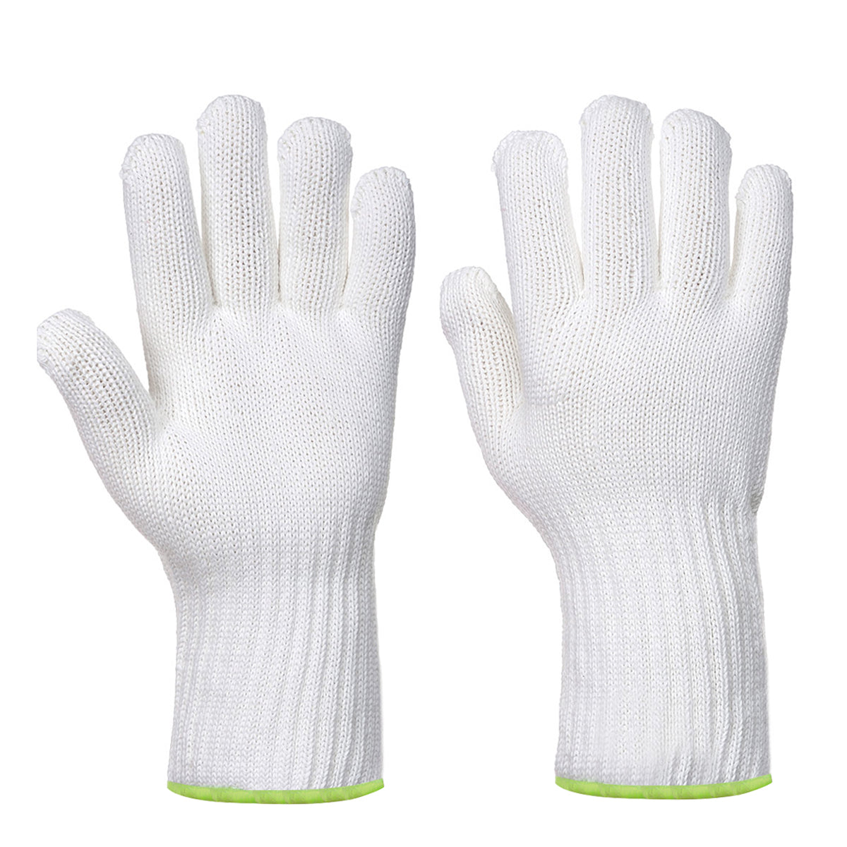 (10 stk) Varmebestandig hanske - Hvit - Størrelse: L