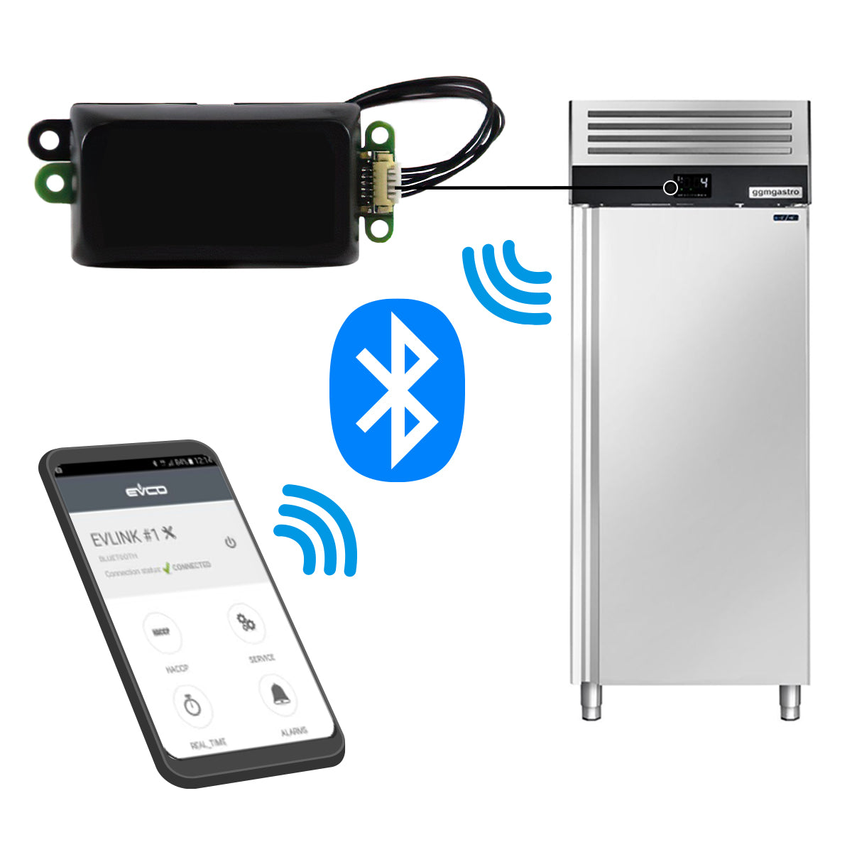 Bluetooth Kontroll for kjøleskap og frysere