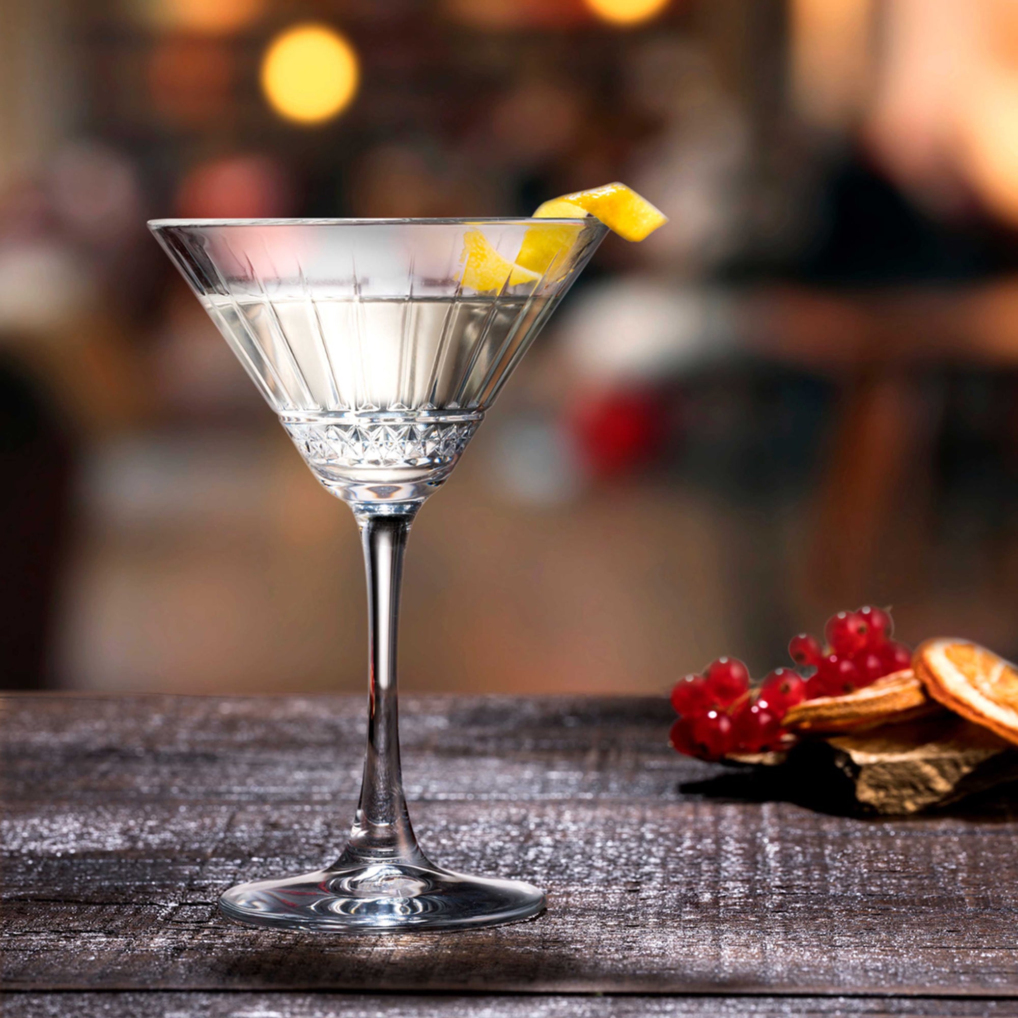 (4 stk.) Martini glass - ELYSIA - 220 ml - Gjennomsiktig