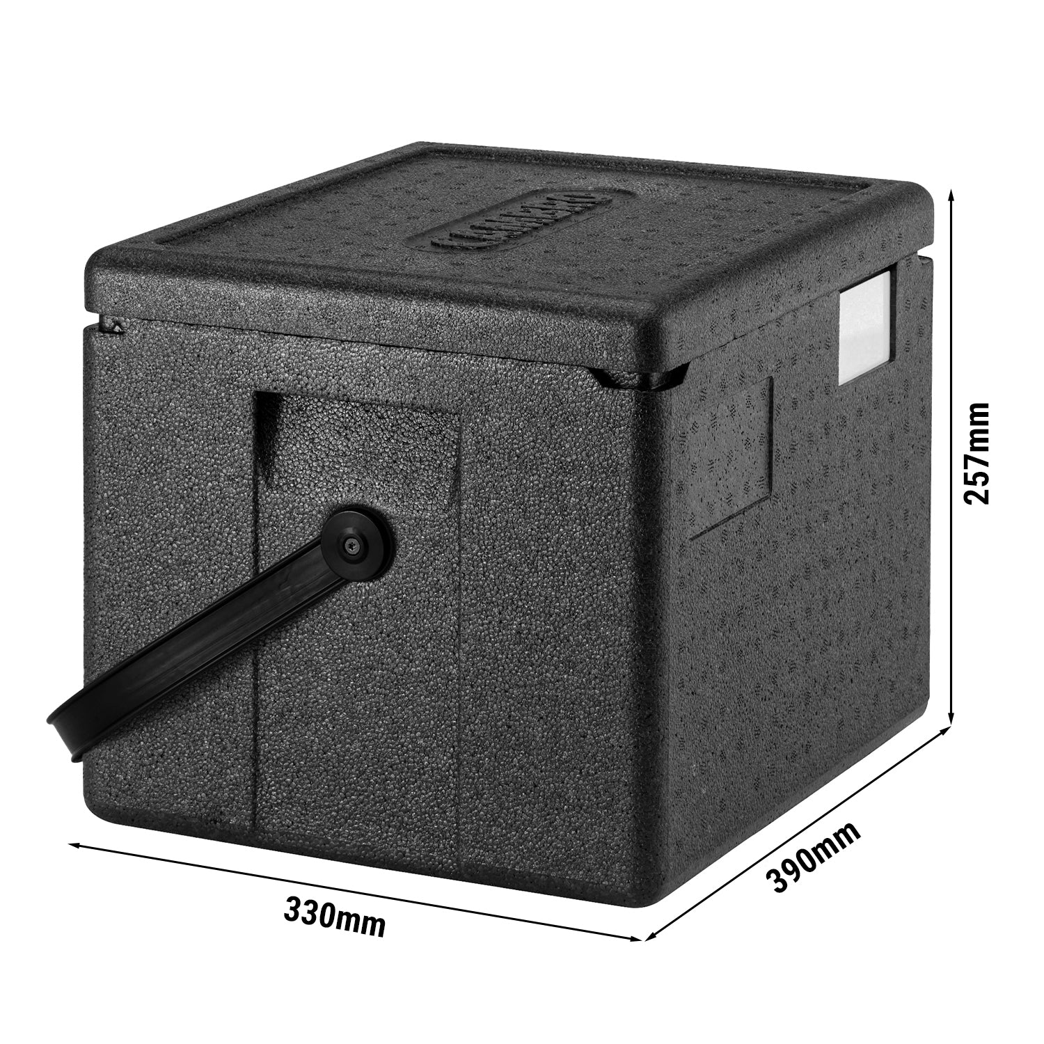 CAMBRO | CAM GOBOX® Half Toploader GN 1/1 - med bærestropp i svart