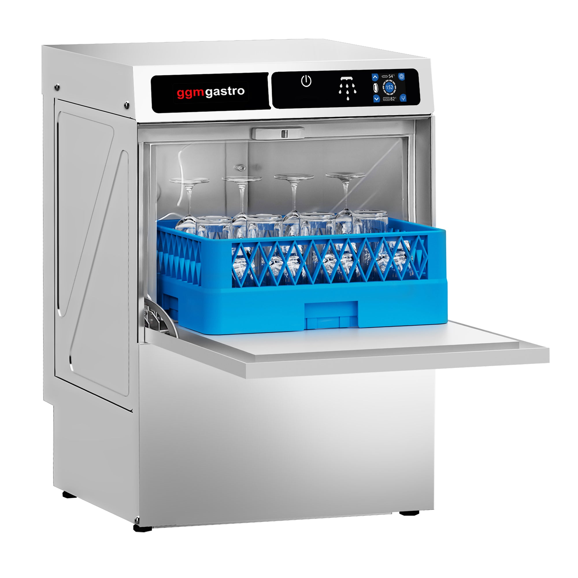 Glassvaskemaskin 3,30 kW - Med lutpumpe og automatisk tilførsel av vaskemiddel og skyllemiddel