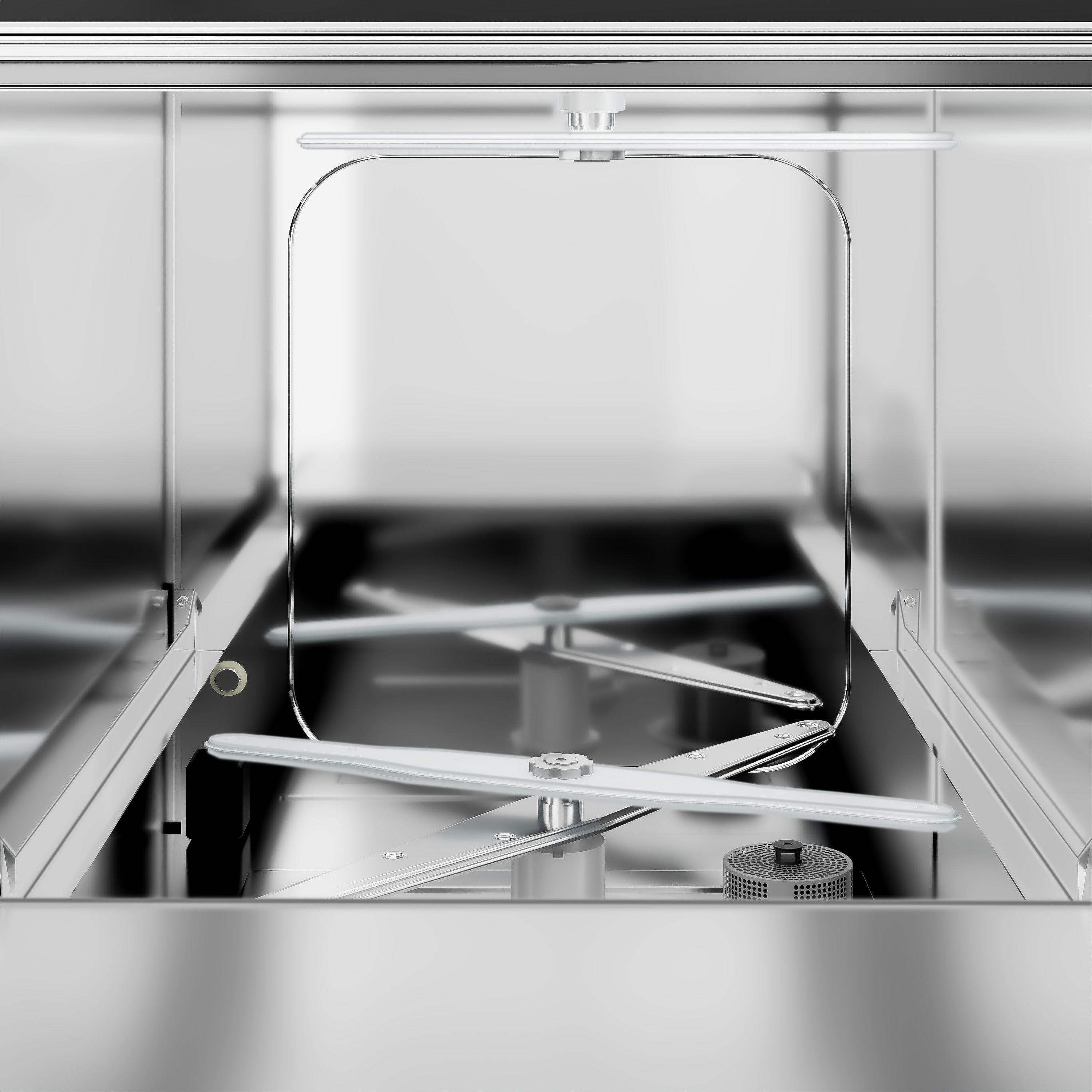 Mini glass oppvaskmaskin 2,77 kW - med avløpspumpe (Dobbelvegget)