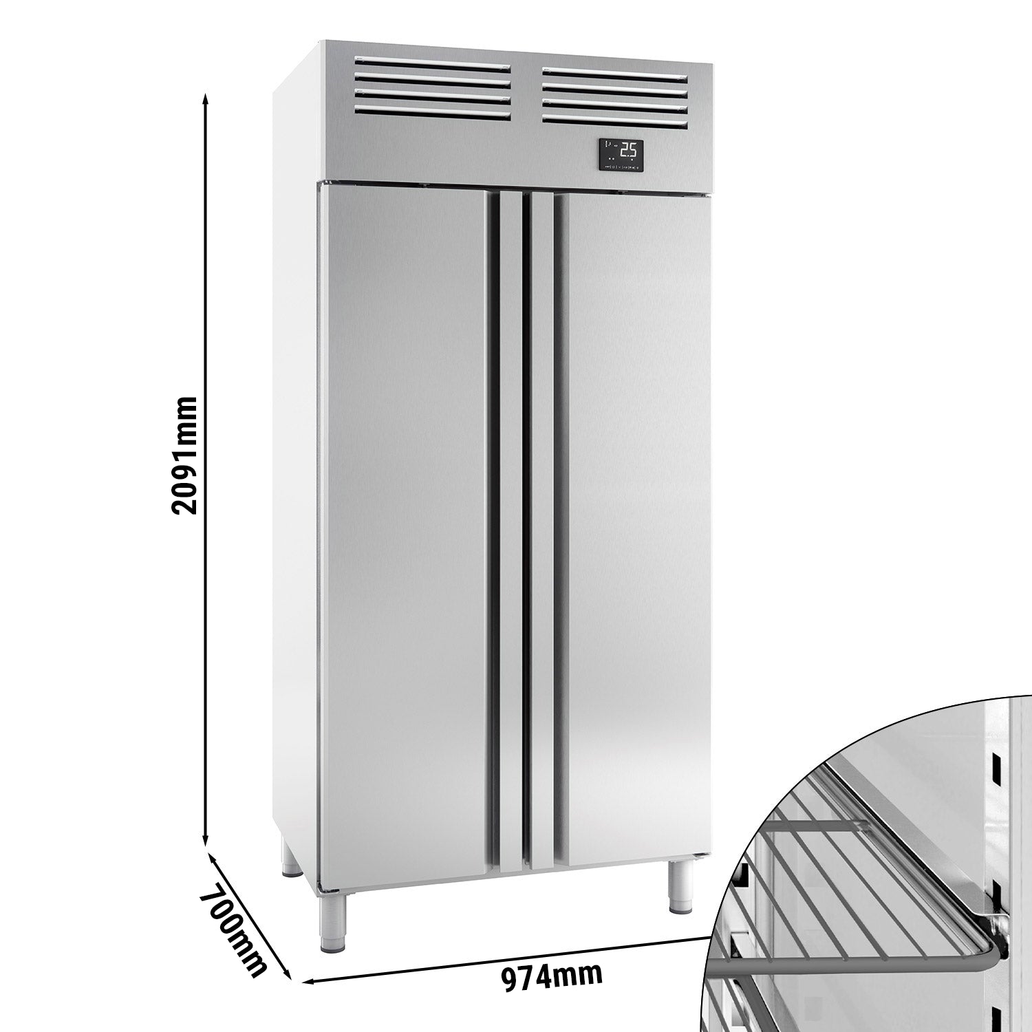 Kjøleskap (GN 1/1) - med 2 dører