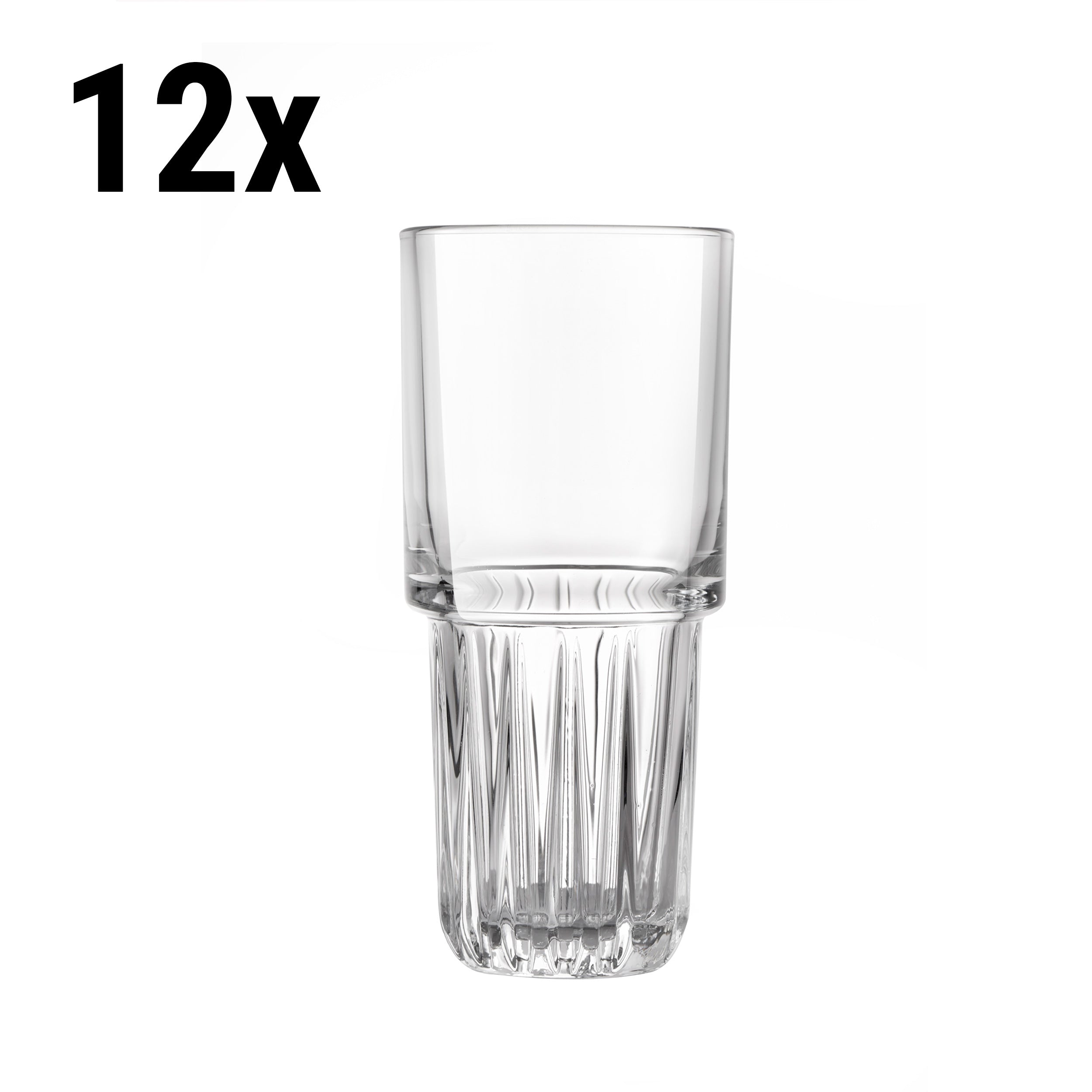 (12 stk.) Long drink glass - TOKIO - 296 ml - Gjennomsiktig