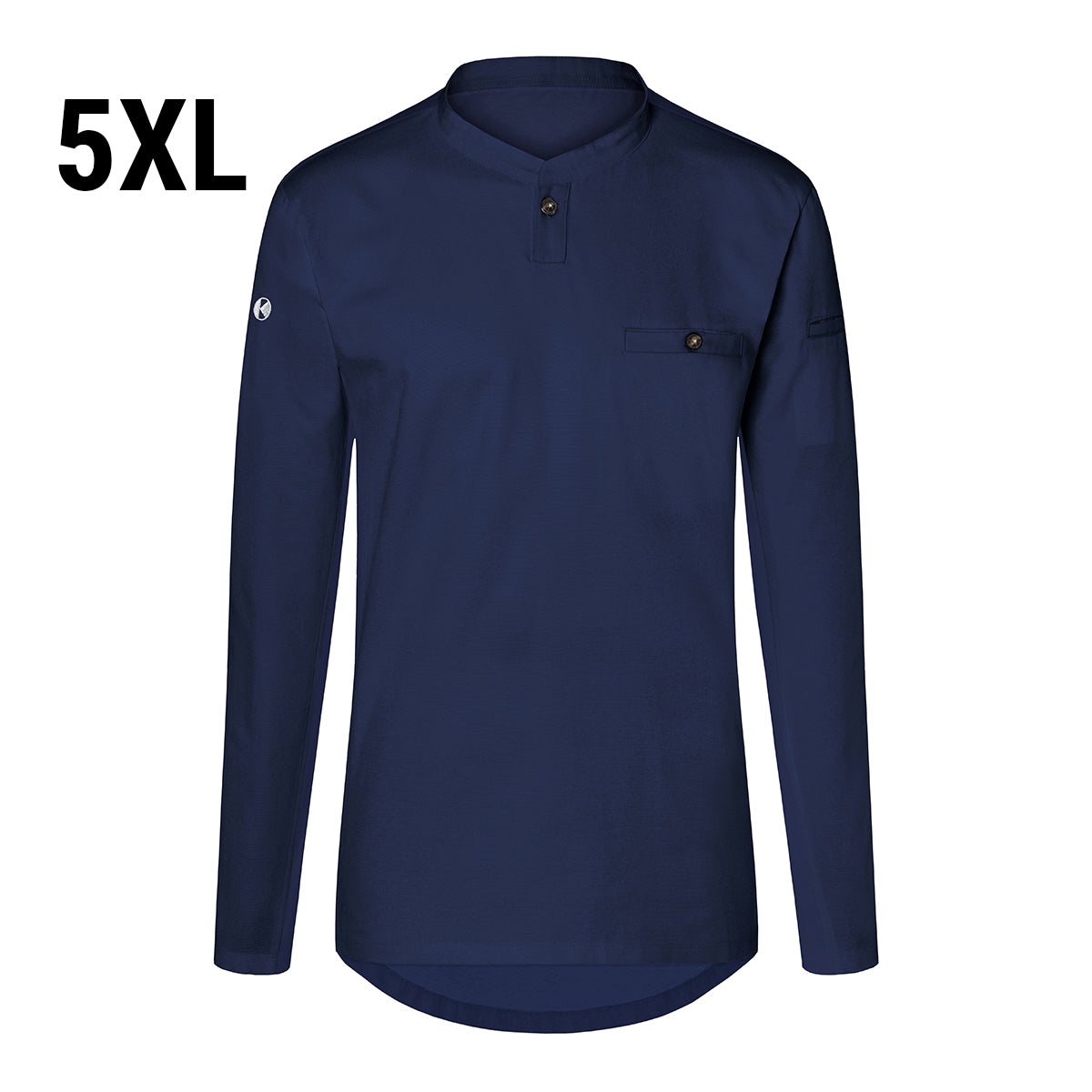 (6 Stykker) Karlowsky - Langermet Menns Arbeidsskjorte Performance - Marine - Størrelse: 5XL