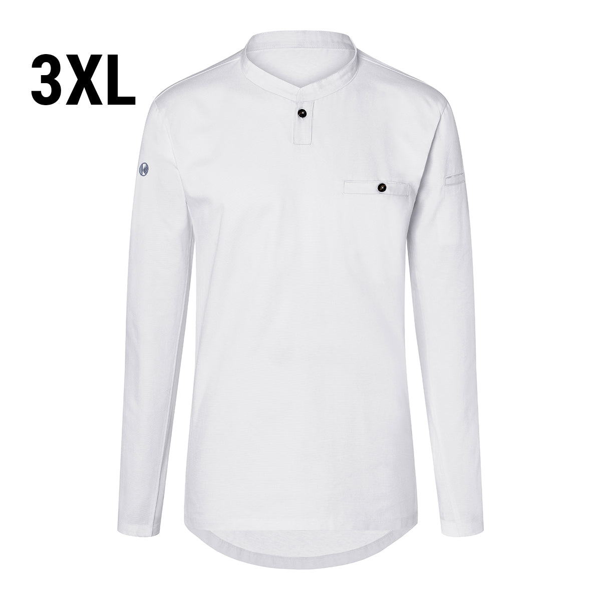 (6 Stykker) Karlowsky - Langermet Menns Arbeidsskjorte Performance - Hvit - Størrelse: 3XL