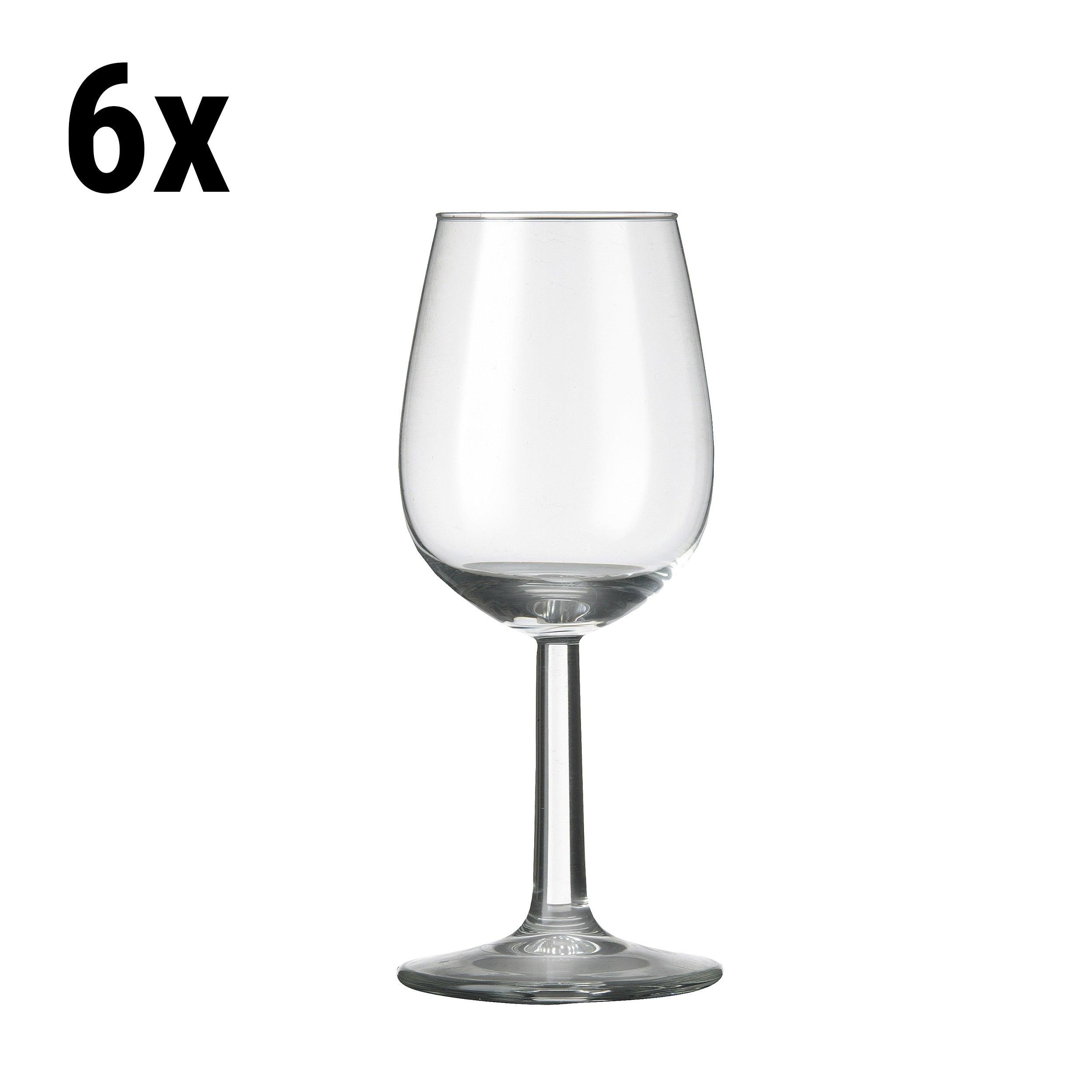 (6 stk.) Portvin/Sherryglass - VENICE - 140 ml - Gjennomsiktig