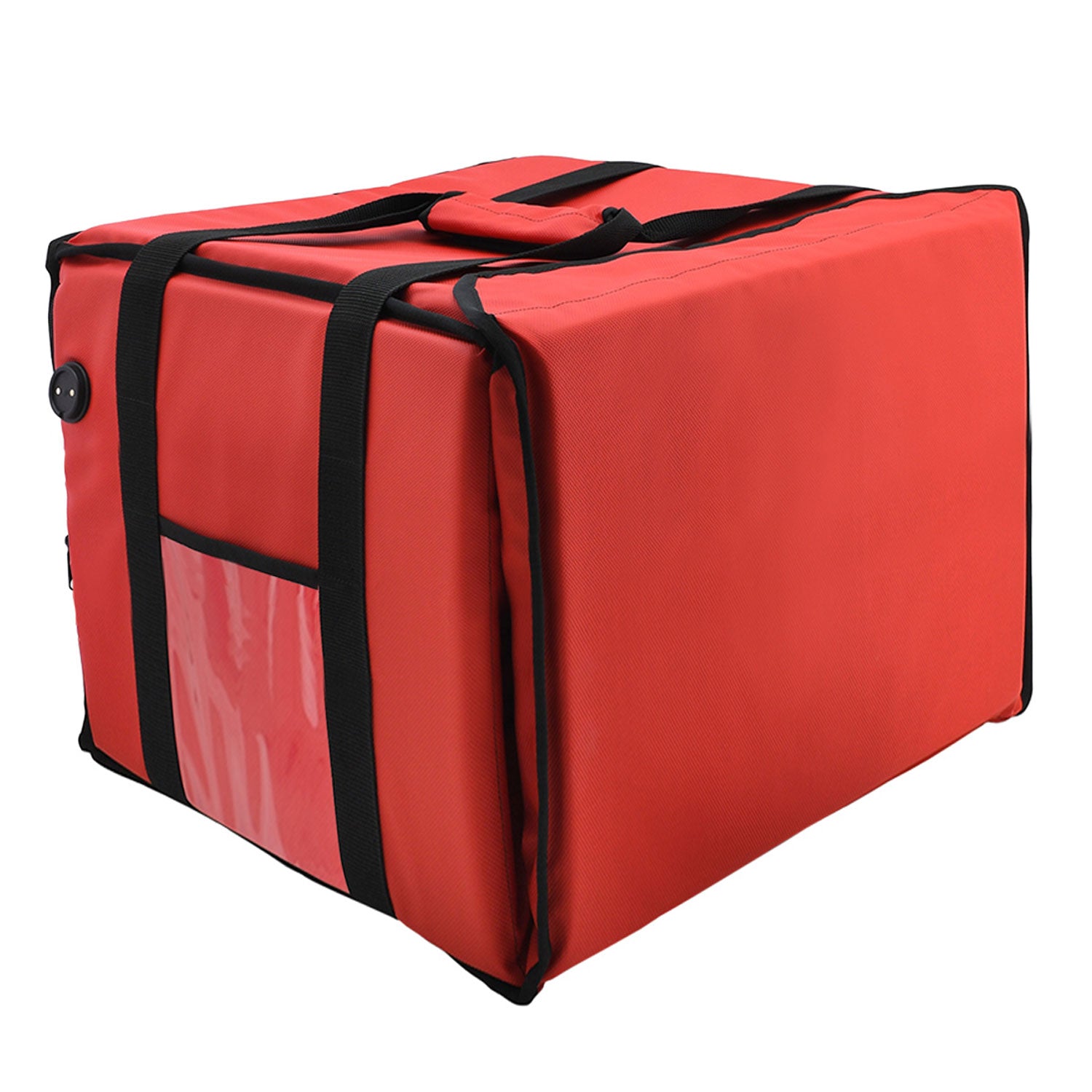 WarmBag/ Pizzabag PRO - 40 x 40 x 40 cm - elektrisk oppvarming - rød