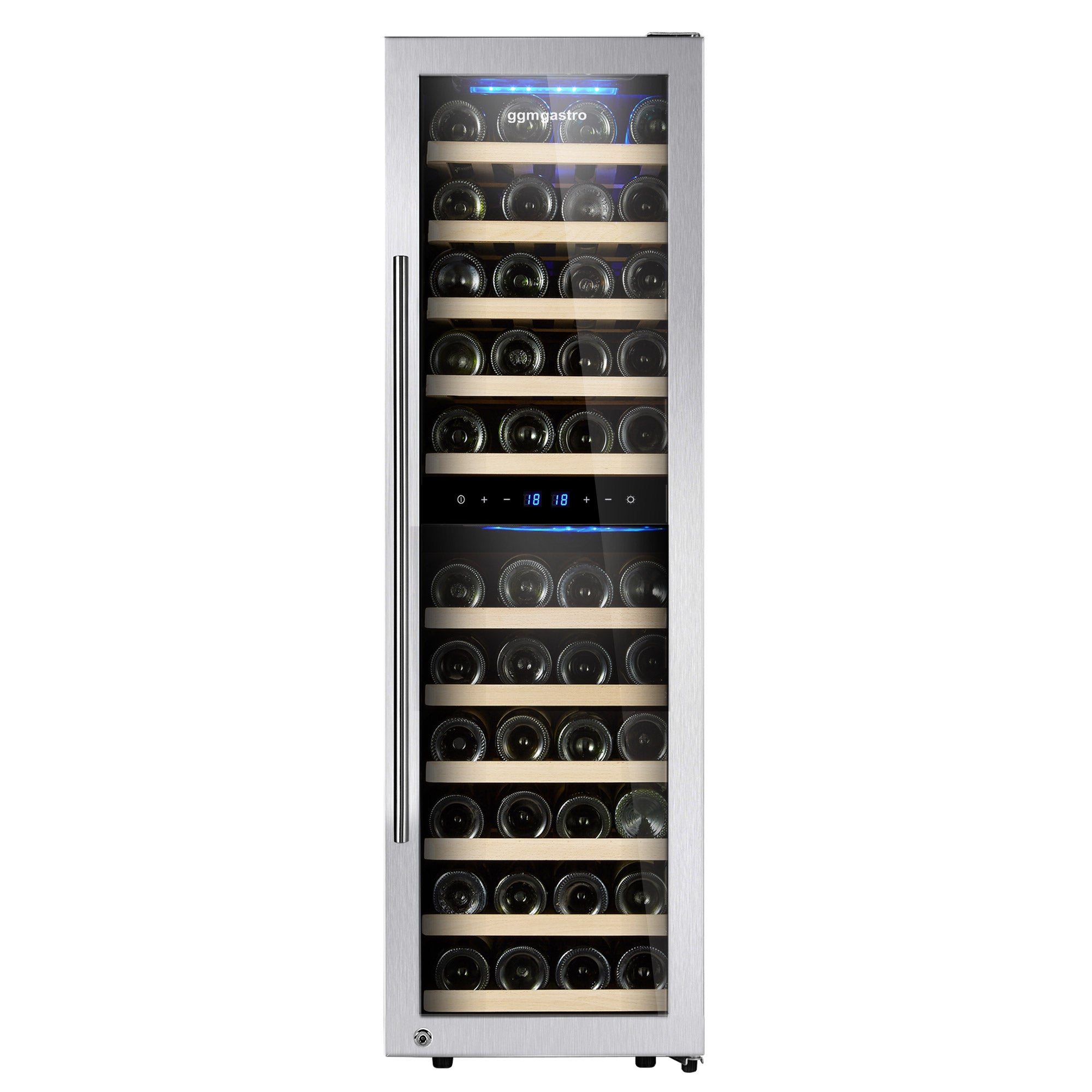 Vinkjøleskap - 2 klimasoner - 139 liter - maks. 53 flasker