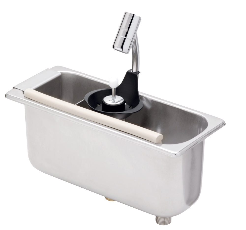Vask til Iskremskje med Portioniererdusche &amp; integr. Vann Tilbakestrømningssikring