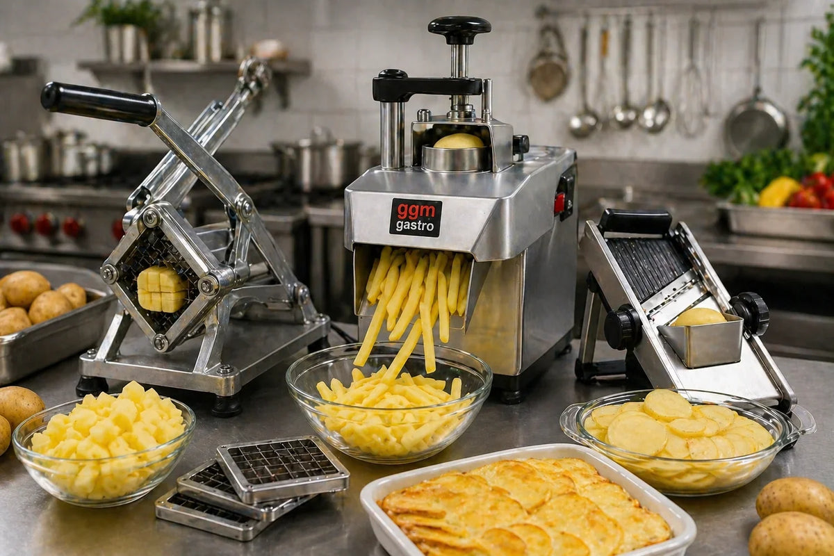 Slik velger du potetkutter til pommes frites og terninger | GGM Gastro