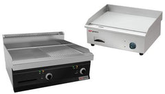 Electric frying and grilling plates