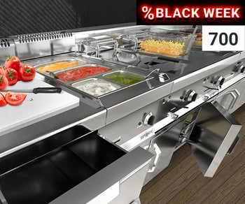 MARIO kokeapparat - rustfritt stål 700