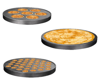 Tallerkener til crêpes-apparater