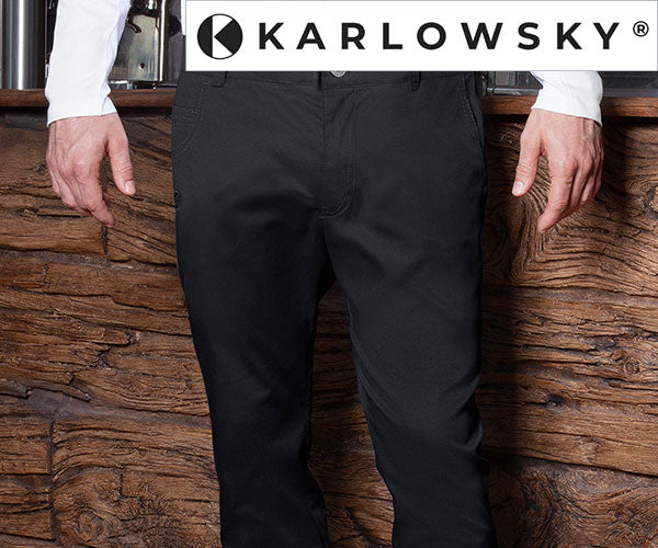 KARLOWSKY | 5-lommebukse for menn Svart