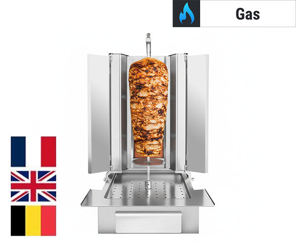 Gyros og Doner Gass kebabgriller - Frankrike og England