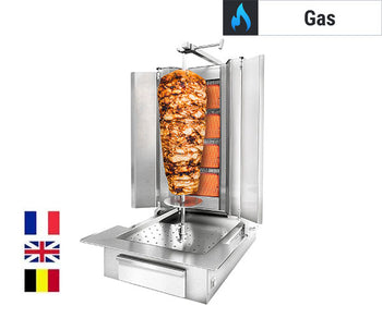 Gyros og Doner Gass kebabgriller - Frankrike og England