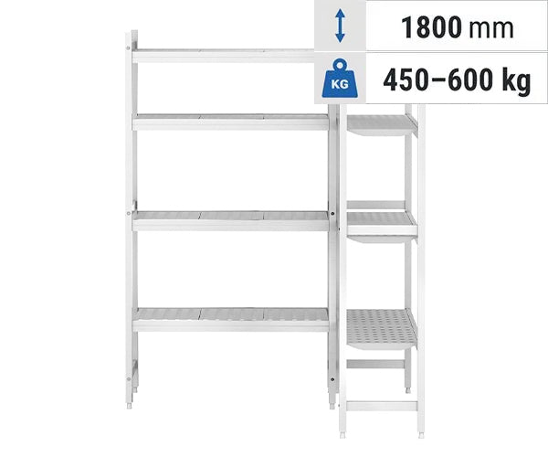 CASSIAN hyllesystem - aluminium/plast
