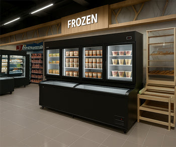 Veggmonterte frysereoler med fryseøyer - DIMA