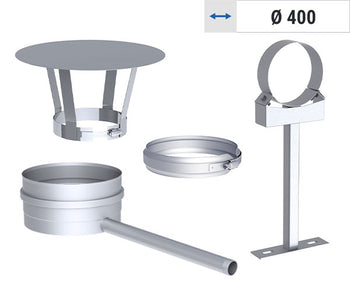 Tilbehør: Ventilasjonssystemer envegget Ø 400