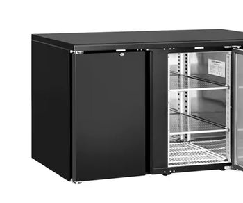 Barkjøleskap med fulle dører