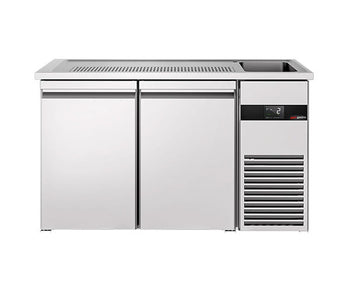 Ølbar BF i rustfritt stål - 1,5m