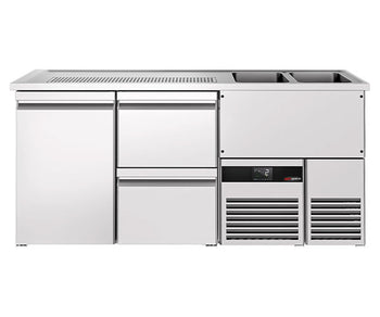 Ølbar BF i rustfritt stål - 1,9m