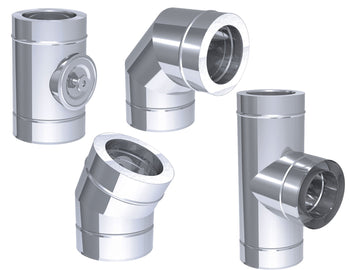 Ø 450 - Ventilasjonsrør dobbeltvegget