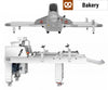 Kjevlemaskin med transportbånd