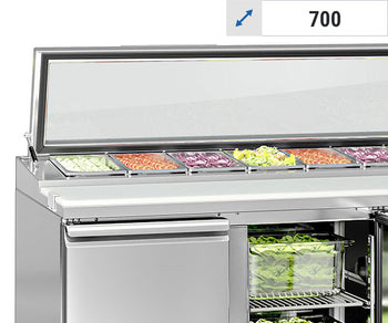 Saladetter med glasslokk