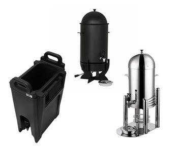 Dispenser for varme drikker og termokanner