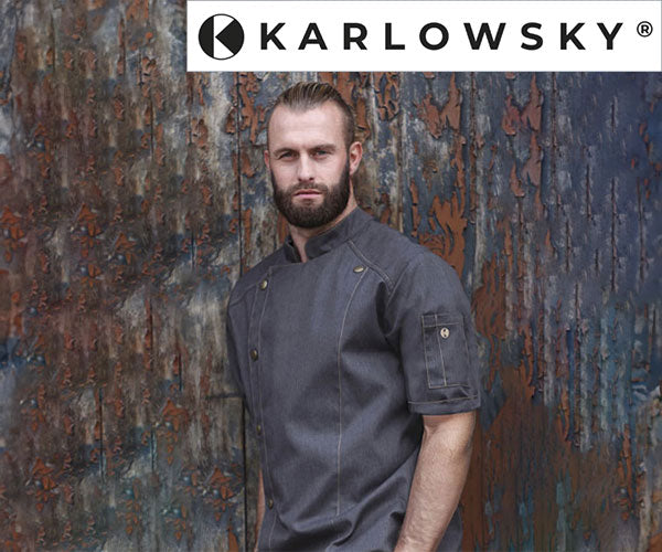 Karlowsky Kokkjakke med korte ermer Jeans Style