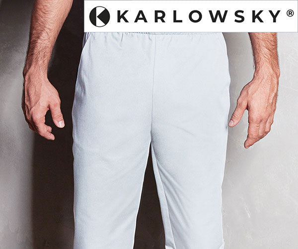KARLOWSKY | Slip-on bukse Kaspar Hvit