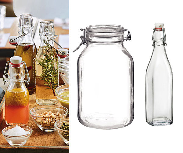 Beholdere og beger av glass