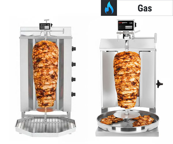 Gasskebabgriller - toppmotor