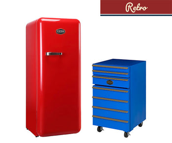 Design- og retrokjøleskap