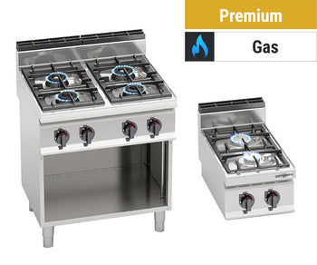 Gasskomfyrer og woker