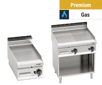 Stekeplater med gass