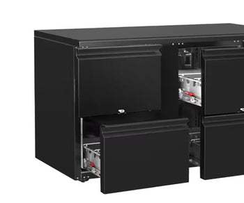 Barkjøleskap med skuffer