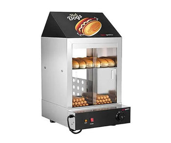 Pølsegrill/rullvarmer og tilberedningsstasjon