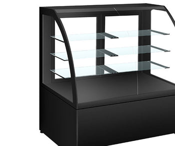 Kakevitrineskap - Emil - Svart