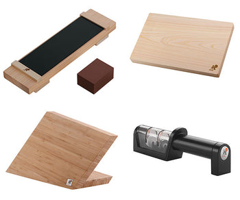 Knivblokker, skjærebrett og mer