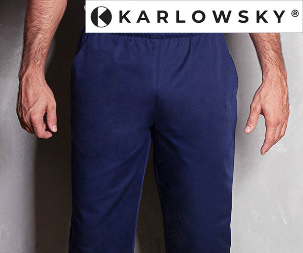 KARLOWSKY | Kaspar slip-on-bukser marineblå