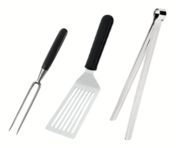 Tenger, kjøttgafler og spatler