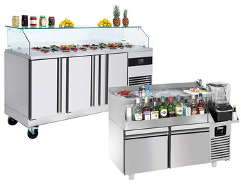 Cocktail og Salat Forberedelsesstasjoner