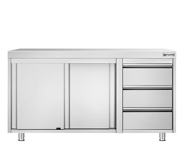 Arbeidsskap 600 med 3 skuffer