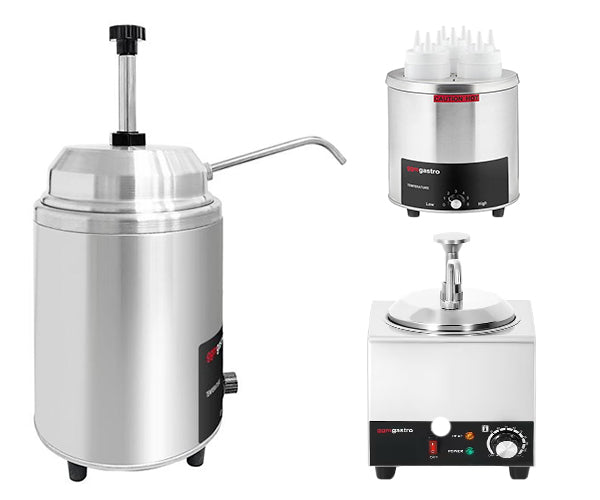 Oppvarmbar sausdispenser