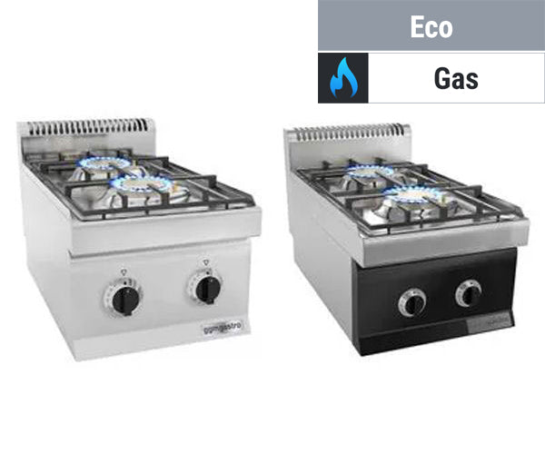 Gasskomfyrer og woker